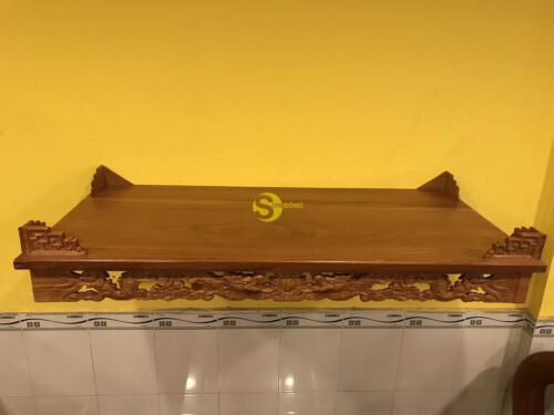 Bàn thờ treo gỗ gõ đỏ [80cm BT521] [107cm BT523] [127cm BT522] - Ảnh 7