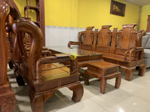 Bo ban ghe tan thuy hoang cot 12 go huong 6 mon BBG445 12