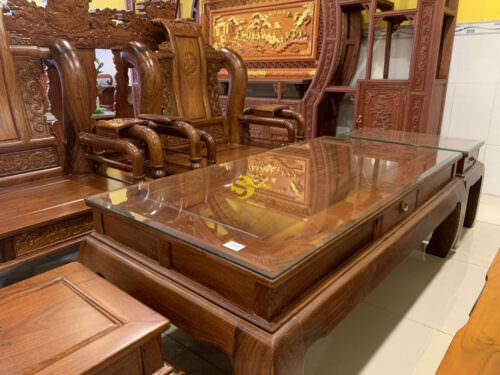 Bo ban ghe tan thuy hoang cot 12 go huong 6 mon BBG445 6