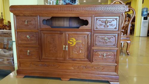 Tủ tivi gỗ gõ đỏ 1,3m-TTV113 - Hình ảnh 4