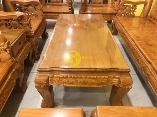 Bộ bàn ghế minh quốc đào chim gỗ gõ đỏ tay 14 - BBG612 - Hình ảnh 15
