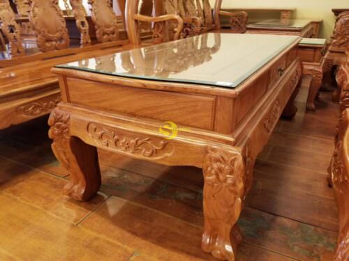 Bộ bàn ghế minh quốc đào chim gỗ hương đá tay 12 - BBG048 - Hình ảnh 4