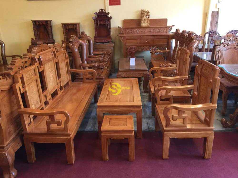 Bộ bàn ghế kiểu hồng công gỗ gõ đỏ - BBG218 23 Bộ bàn ghế kiểu hồng công gỗ gõ đỏ - BBG218