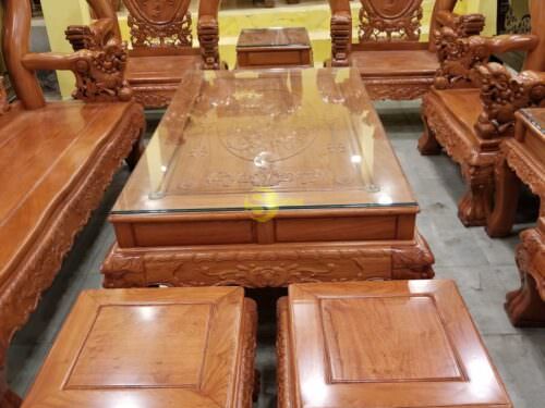 bo ban ghe nghe dinh go huong da 8