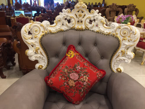 Bộ bàn ghế sofa victoria cổ điển dát vàng -SF10 - Hình ảnh 8