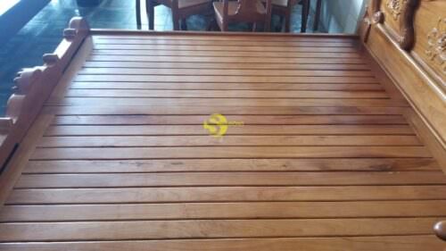 Giường ngủ hoa hồng gỗ gõ đỏ 1,6m x 2m - GN017A - Hình ảnh 3