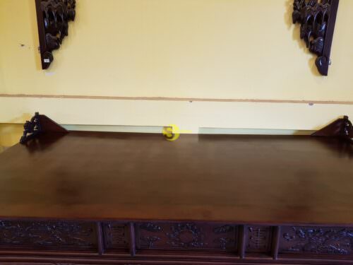 Sập thờ tứ linh gỗ gụ chân 24 - SD68 - Hình ảnh 5