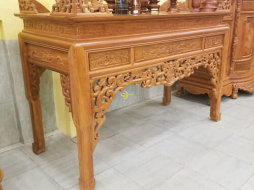 Bàn thờ gõ đỏ 1.97m-SD98 - Ảnh 2