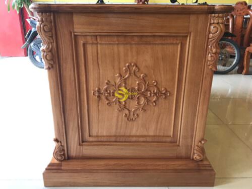 Bàn làm việc cổ điển gỗ gõ đỏ 1,76m-BLV05 - Hình ảnh 8