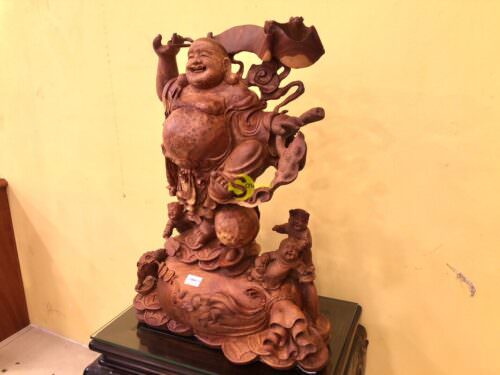 Di lạc hoan hỉ gỗ nu hương Việt DL550 - Hình ảnh 5