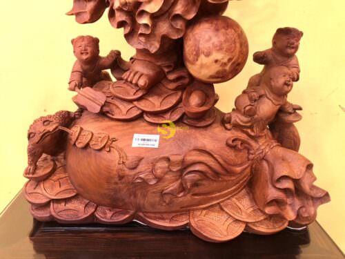 Di lạc hoan hỉ gỗ nu hương Việt DL550 - Hình ảnh 3