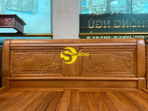 Giường ngủ hoa văn cổ điển 1,8m x 2m- GN42 - Hình ảnh 5