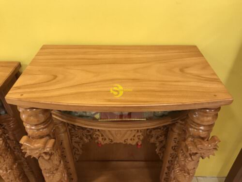 Bàn thờ ông địa gõ đỏ hộp đèn 70 - SD15 - Hình ảnh 4