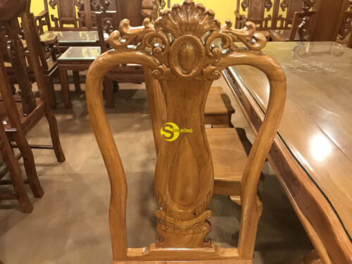 Bộ bàn ăn gỗ gõ đỏ BBA142GV