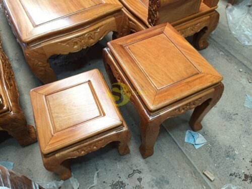 Bộ bàn ghế kiểu hoàng gia,gỗ gõ đỏ 6 món-BBG343 - Ảnh 10