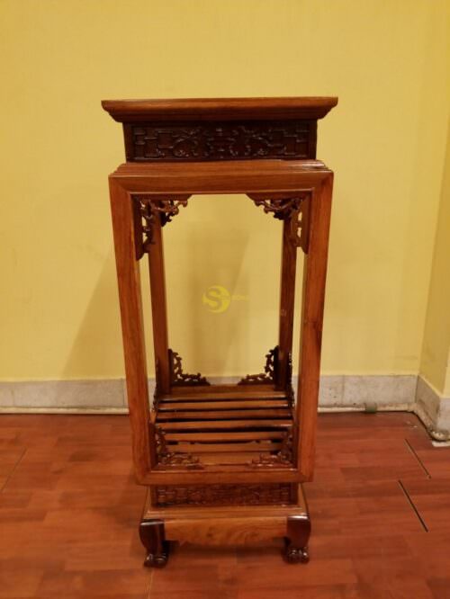 Đôn lồng đèn cao gỗ hương 80cm - DG001 - Hình ảnh 5