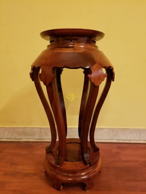 Đôn xòe gỗ hương 80cm - DG006 - Hình ảnh 5