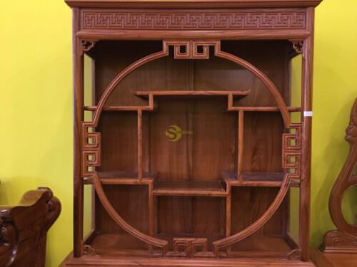 Kệ trưng bày gỗ gõ đỏ 1,2m-TTB01 - Hình ảnh 4