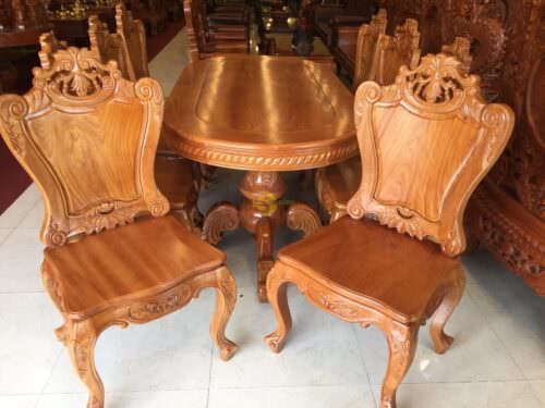 Ghế ăn gõ đỏ mẫu-GA22 - Hình ảnh 4
