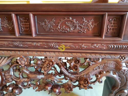 Sập mai điểu gỗ gụ - MSD169 - Hình ảnh 9