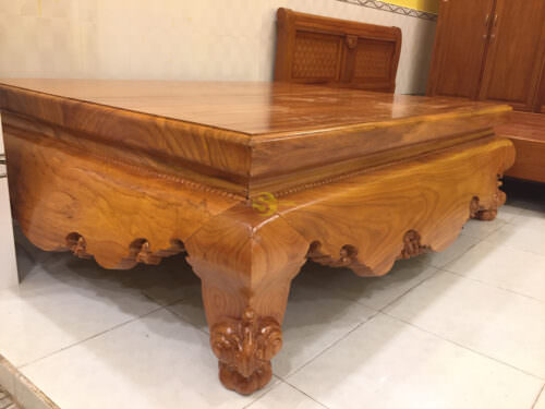 Sập nằm gỗ gõ đỏ ván mặt dày 10cm 1,6x2m-SN97 - Ảnh 7