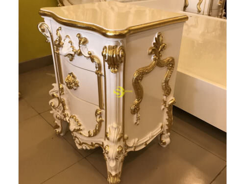 Tủ đầu giường Victoria dát vàng-TDG02 - Ảnh 3