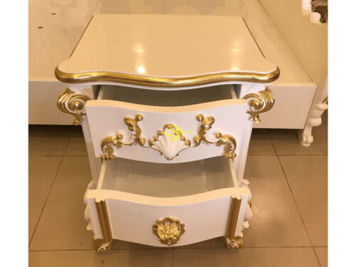 Tủ đầu giường Victoria dát vàng-TDG02 - Ảnh 4