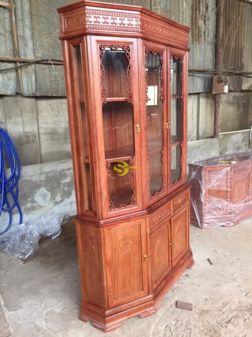 Tủ rượu gỗ hương 1,4m-TRBN02 - Hình ảnh 8