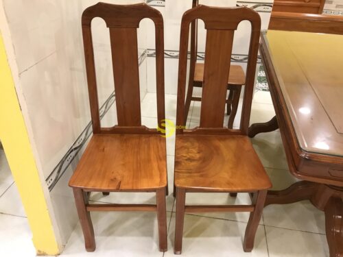 Bộ bàn ăn căm xe mặt gõ 6 ghế bàn vuông ( đầu bò ) - BBA318V - Hình ảnh 8