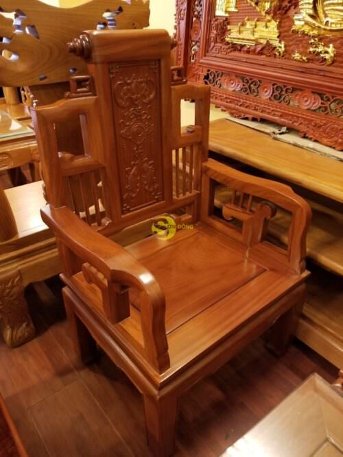 Bộ bàn ghế cuốn thư ngũ phúc - BBG220 - Hình ảnh 11