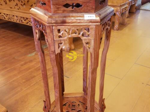 Đôn lục giác gỗ hương cao 70 - DG012 8 DG012 2