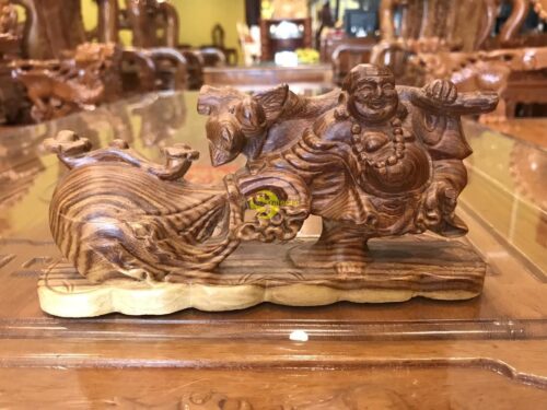 DL069 di lặc kéo bao tiền gỗ thông 1