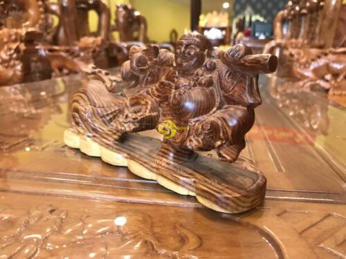 DL069 di lặc kéo bao tiền gỗ thông 4