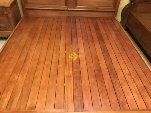 Giường ngủ gõ đỏ kiểu hộp 1,8x2m-GN133 - Ảnh 2