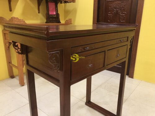 Bàn thờ chung cư gỗ cẩm Nam Phi 1m27 - SD1270 - Hình ảnh 6