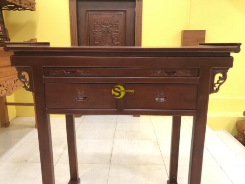 Bàn thờ chung cư gỗ cẩm Nam Phi 1m27 - SD1270 - Hình ảnh 4