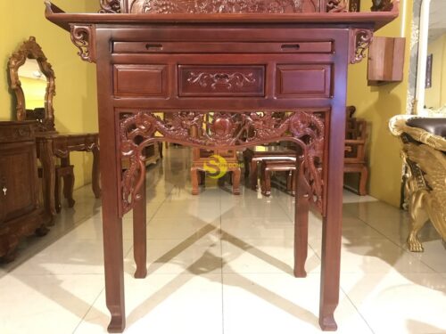 Bàn thờ nhị cấp gõ đỏ 1m27 - SD54 - Hình ảnh 8