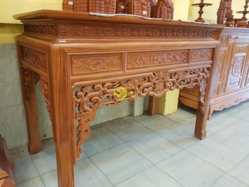 Bàn thờ ngũ phúc gỗ gõ đỏ 1,76m-SD96 - Hình ảnh 5