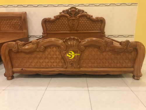 Giường ngủ hoa hồng cổ điển GN18A
