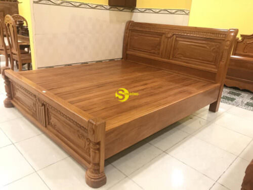 Giường ngủ hoa văn cổ điển GN42A