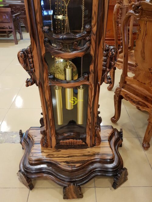 Đồng hồ hoa lan tây gỗ mun lớn - DH02HN - Hình ảnh 8