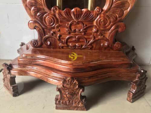 Đồng hồ cây đàn gỗ hương - DH12 - Hình ảnh 8