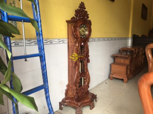Đồng hồ cây đàn gỗ hương - DH12 - Hình ảnh 6