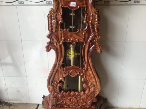 Đồng hồ cây đàn gỗ hương - DH12 - Hình ảnh 4