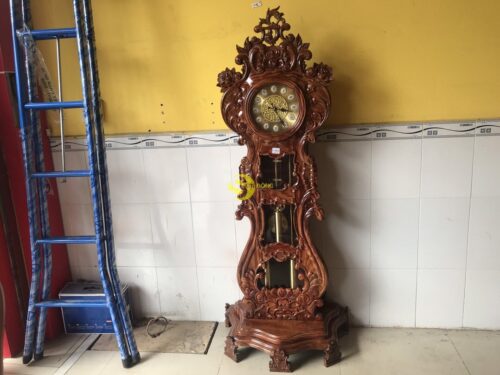 Đồng hồ cây đàn gỗ hương - DH12 - Hình ảnh 2