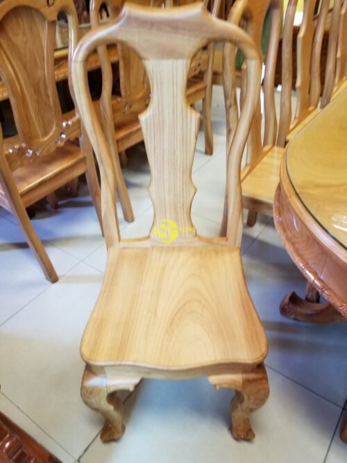 Bộ bàn ăn 8 ghế đầu bỏ gõ đỏ ovan BBA2118B - Hình ảnh 7