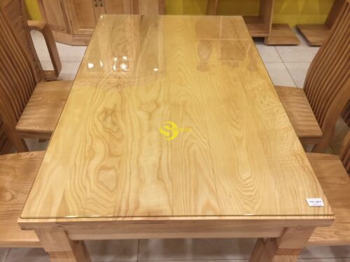 Bàn ăn gỗ sồi chữ nhật lớn 4 ghế - LCMBBA02 - Hình ảnh 7