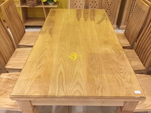 Bàn ăn gỗ sồi chữ nhật 6 ghế - LCMBBA03 - Hình ảnh 5