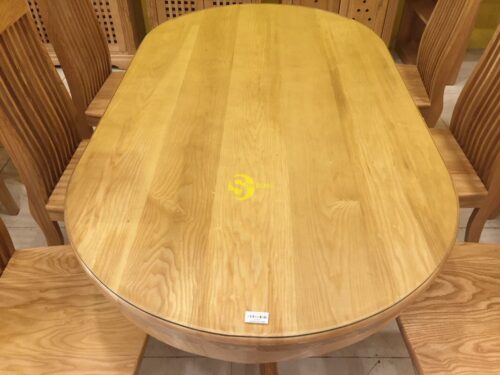 Bàn ăn gỗ sồi oval lớn 6 ghế - LCMBBA06 - Hình ảnh 9