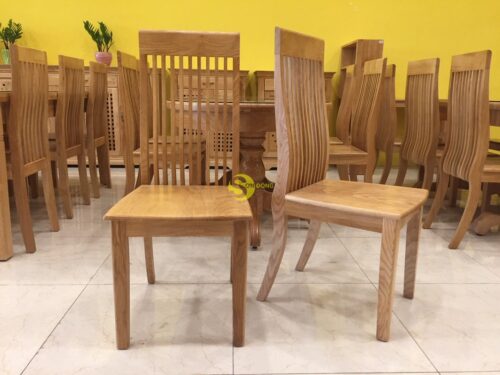Bàn ăn gỗ sồi oval lớn 6 ghế - LCMBBA06 - Hình ảnh 8